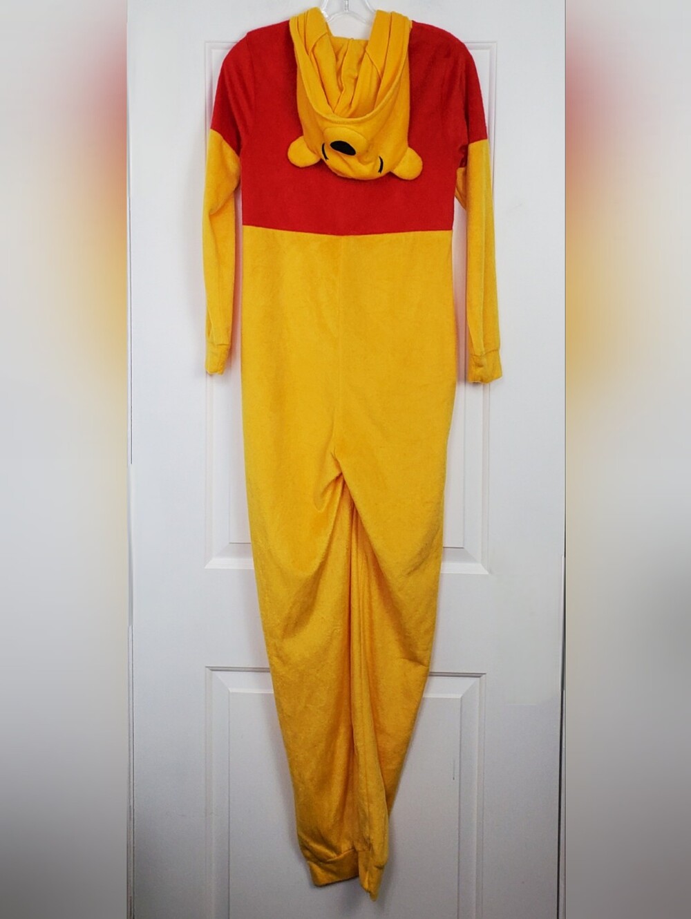 Disney Winnie The Pooh Bear Suit One-Piece Pajamas Halloween Costume Size XS GUC - Picture 4 of 12